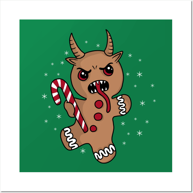 Gingerbread Krampus Wall Art by valentinahramov